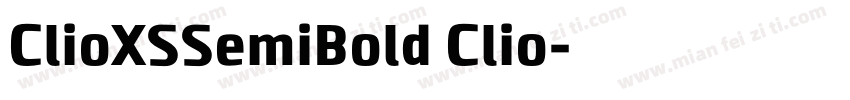 ClioXSSemiBold Clio字体转换